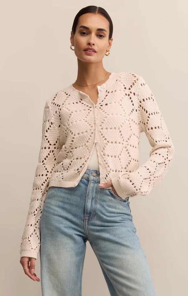 ジャケット・アウター herlipto Cotton-Blend Jacquard Cardigan ジャケット・アウター herlipto Cotton-Blend Jacquard Cardigan